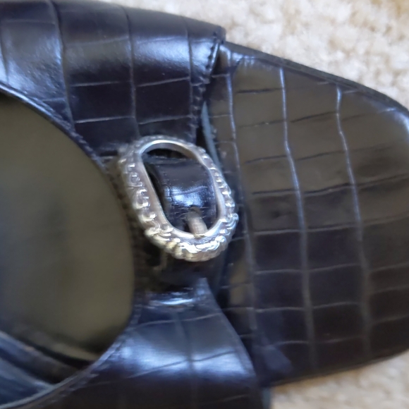 Black leather Brighton sandals - Picture 8 of 9